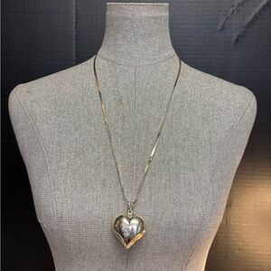 Sterling 26-Inch Chain with Sterling Heart #4784